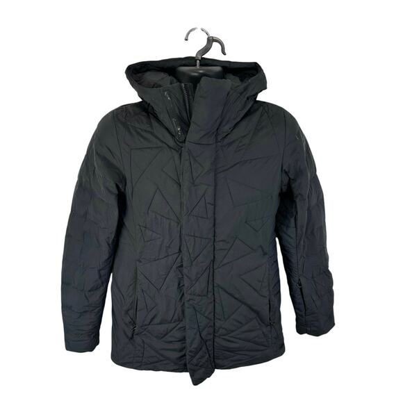 North Face Womens 550 Down Puffer Jacker Black Shakem Jacket Size Small - Picture 1 of 13